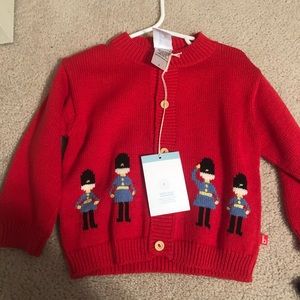 Bella bliss soldiers sweater size 2 NWT